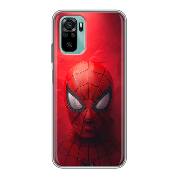 Силиконовый чехол на Xiaomi RedMi Note 10 с принтом Spiderman Человек паук