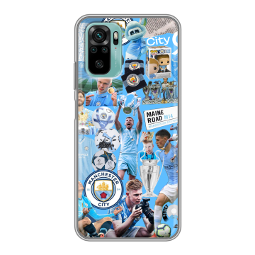 Силиконовый чехол на Xiaomi RedMi Note 10 с принтом Man City Манчестер Сити Силиконовый чехол на Xiaomi RedMi Note 10 с принтом Man City Манчестер Сити