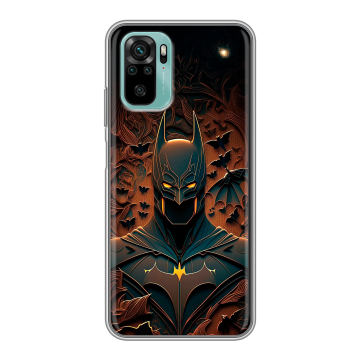 Силиконовый чехол на Xiaomi RedMi Note 10 с принтом Batman Бэтмен Силиконовый чехол на Xiaomi RedMi Note 10 с принтом Batman Бэтмен