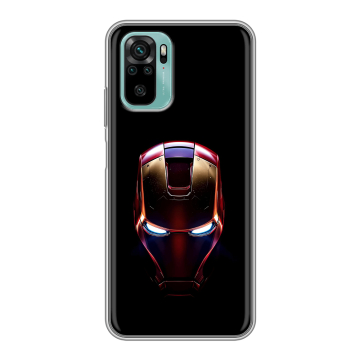 Силиконовый чехол на Xiaomi RedMi Note 10 с принтом IronMan Железный человек Силиконовый чехол на Xiaomi RedMi Note 10 с принтом IronMan Железный человек