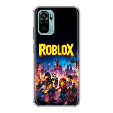 Силиконовый чехол на Xiaomi RedMi Note 10 с принтом Roblox Роблокс Силиконовый чехол на Xiaomi RedMi Note 10 с принтом Roblox Роблокс