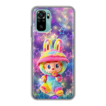 Силиконовый чехол на Xiaomi RedMi Note 10 с принтом Labubu Лабубу