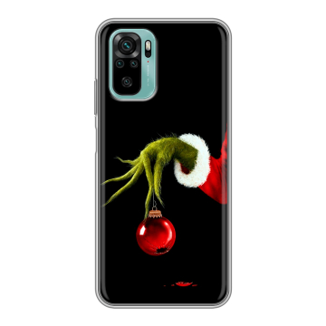 Силиконовый чехол на Xiaomi RedMi Note 10 с принтом Новый год Гринч Силиконовый чехол на Xiaomi RedMi Note 10 с принтом Новый год Гринч