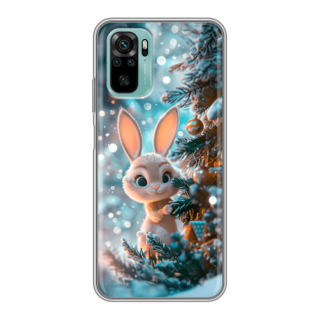 Силиконовый чехол на Xiaomi RedMi Note 10 с принтом Новый год Силиконовый чехол на Xiaomi RedMi Note 10 с принтом Новый год