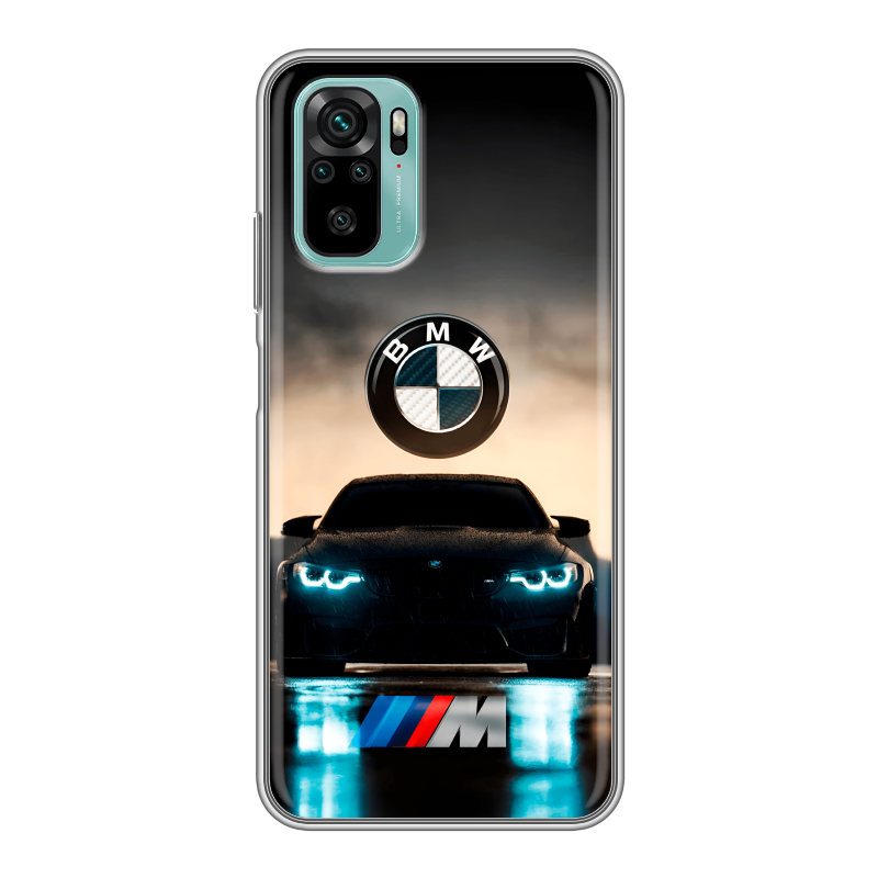 Силиконовый чехол на Xiaomi RedMi Note 10 с принтом БМВ BMW Силиконовый чехол на Xiaomi RedMi Note 10 с принтом БМВ BMW