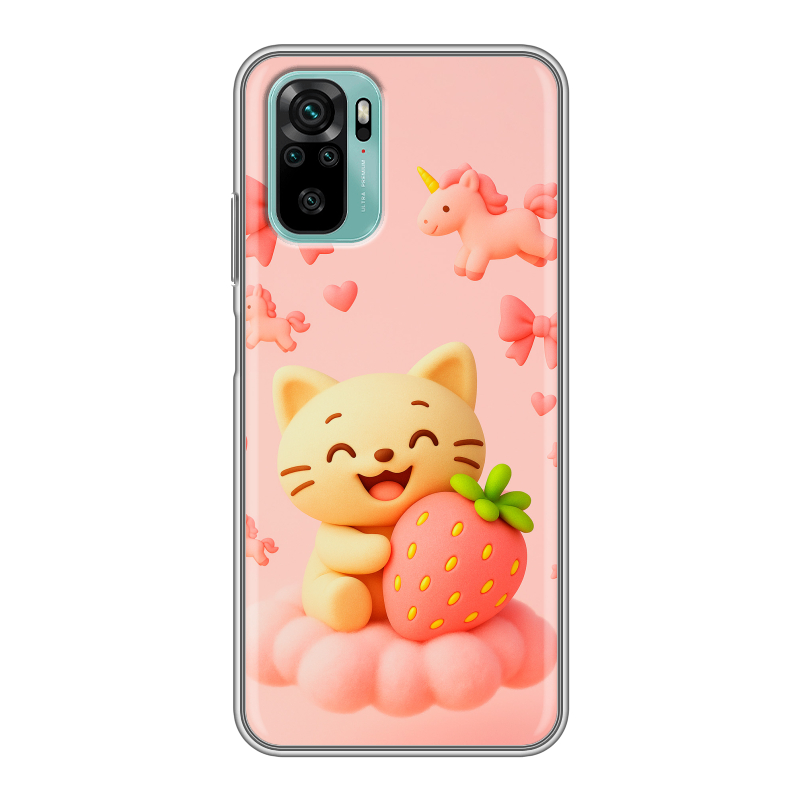 Силиконовый противоударный чехол на Xiaomi RedMi Note 10 с принтом для девочек Силиконовый противоударный чехол на Xiaomi RedMi Note 10 с принтом для девочек