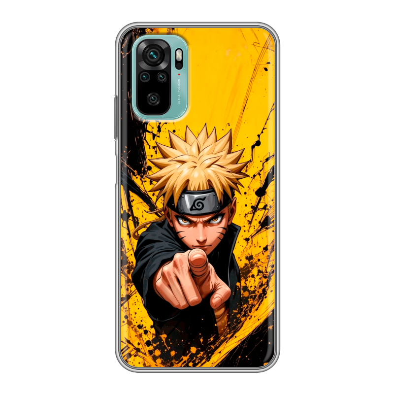 Силиконовый чехол на Xiaomi RedMi Note 10 с принтом Naruto Наруто Силиконовый чехол на Xiaomi RedMi Note 10 с принтом Naruto Наруто