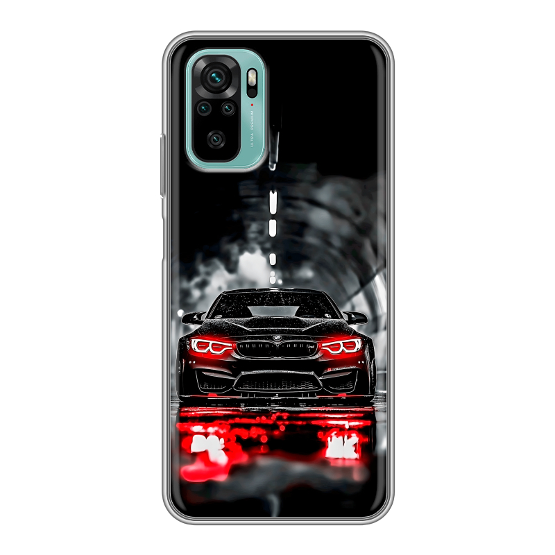 Силиконовый противоударный чехол на Xiaomi RedMi Note 10 с принтом BMW БМВ Силиконовый противоударный чехол на Xiaomi RedMi Note 10 с принтом BMW БМВ