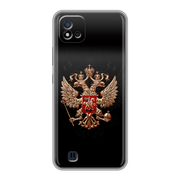 Силиконовый чехол на Realme C20 с принтом Герб России Силиконовый чехол на Realme C20 с принтом Герб России