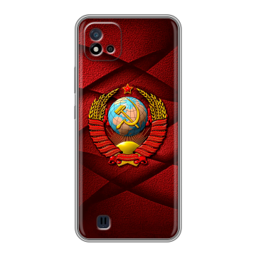 Силиконовый чехол на Realme C20 с принтом Герб СССР Силиконовый чехол на Realme C20 с принтом Герб СССР