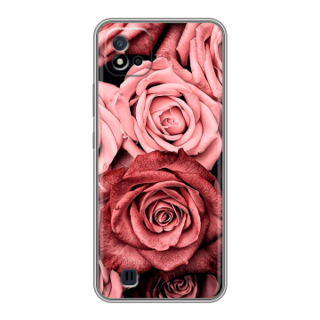 Силиконовый чехол на Realme C20 с принтом Цветы розы Силиконовый чехол на Realme C20 с принтом Цветы розы