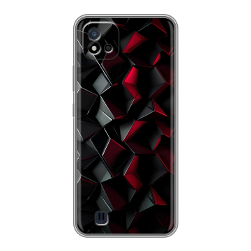 Силиконовый чехол на Realme C20 с принтом Абстракция