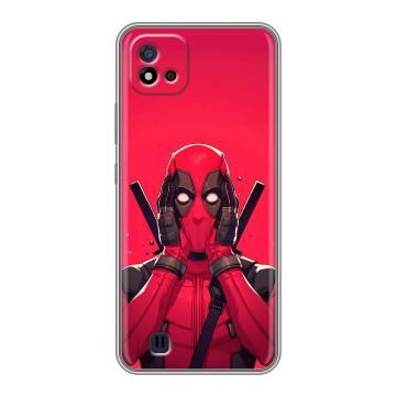 Силиконовый чехол на Realme C20 с принтом Дедпул Deadpool
