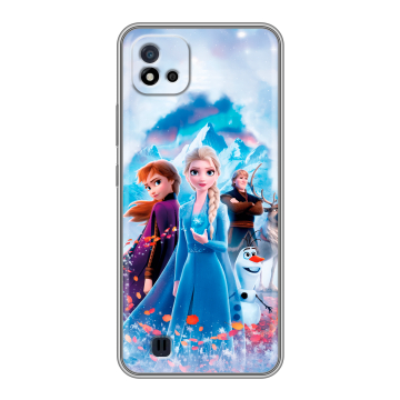 Силиконовый чехол на Realme C20 с принтом Холодное сердце Frozen Силиконовый чехол на Realme C20 с принтом Холодное сердце Frozen