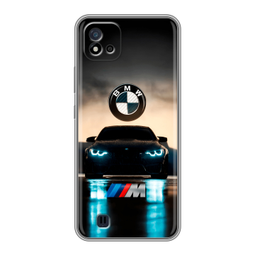 Силиконовый чехол на Realme C20 с принтом БМВ BMW Силиконовый чехол на Realme C20 с принтом БМВ BMW