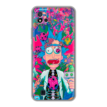 Силиконовый чехол на Realme C20 с принтом Рик и Морти Rick Morty