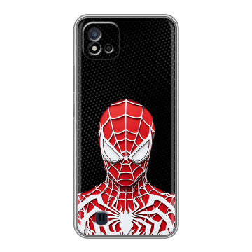 Силиконовый чехол на Realme C20 с принтом человек паук spiderman