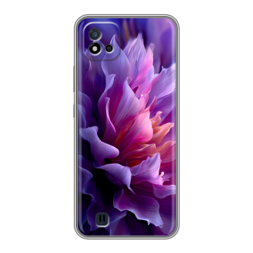 Силиконовый чехол на Realme C20 с принтом женский цветы