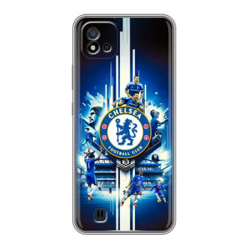 Силиконовый чехол на Realme C20 с принтом Chelsea Челси Силиконовый чехол на Realme C20 с принтом Chelsea Челси