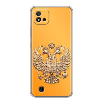 Силиконовый чехол на Realme C20 с принтом Герб Флаг России Силиконовый чехол на Realme C20 с принтом Герб Флаг России