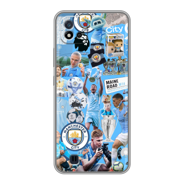 Силиконовый чехол на Realme C20 с принтом Man City Манчестер Сити Силиконовый чехол на Realme C20 с принтом Man City Манчестер Сити