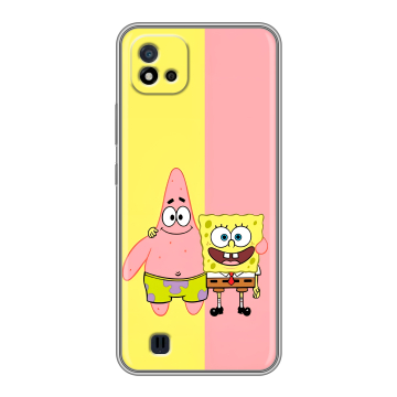 Силиконовый чехол на Realme C20 с принтом Спанч боб Спанчбоб Силиконовый чехол на Realme C20 с принтом Спанч боб Спанчбоб