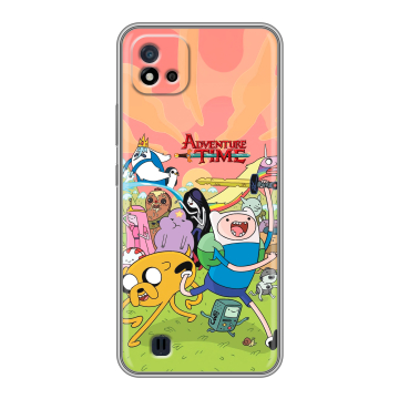 Силиконовый чехол на Realme C20 с принтом Adventure time Время приключений Силиконовый чехол на Realme C20 с принтом Adventure time Время приключений