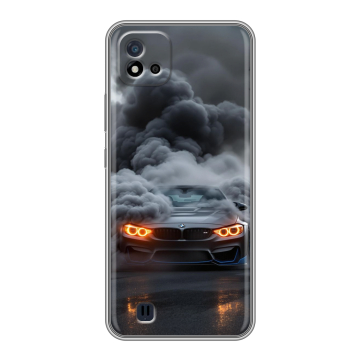 Силиконовый чехол на Realme C20 с принтом BMW БМВ Силиконовый чехол на Realme C20 с принтом BMW БМВ