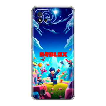 Силиконовый чехол на Realme C20 с принтом Roblox Роблокс