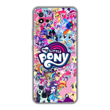 Силиконовый чехол на Realme C20 с принтом My little pony Дружба чудо Силиконовый чехол на Realme C20 с принтом My little pony Дружба чудо