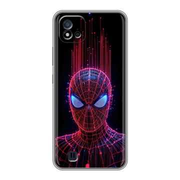 Силиконовый чехол на Realme C20 с принтом Spiderman Человек паук