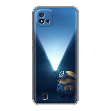 Силиконовый чехол на Realme C20 с принтом Миньоны Силиконовый чехол на Realme C20 с принтом Миньоны