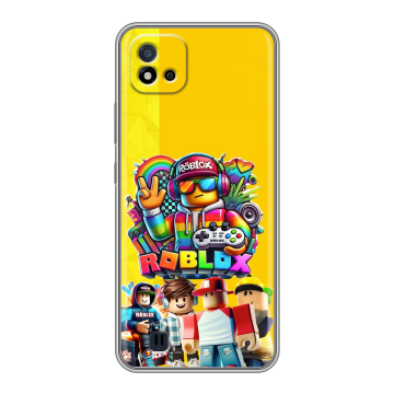 Силиконовый чехол на Realme C20 с принтом Roblox Роблокс