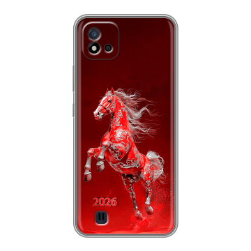 Силиконовый чехол на Realme C20 с принтом Новый год Силиконовый чехол на Realme C20 с принтом Новый год