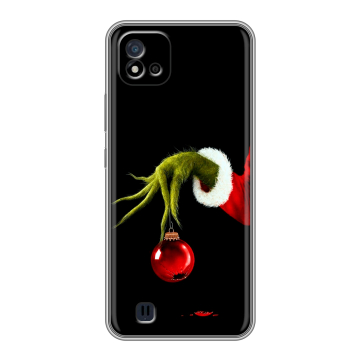 Силиконовый чехол на Realme C20 с принтом Новый год Гринч Силиконовый чехол на Realme C20 с принтом Новый год Гринч