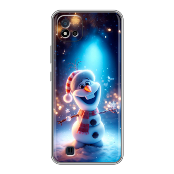 Силиконовый чехол на Realme C20 с принтом Новый год Силиконовый чехол на Realme C20 с принтом Новый год