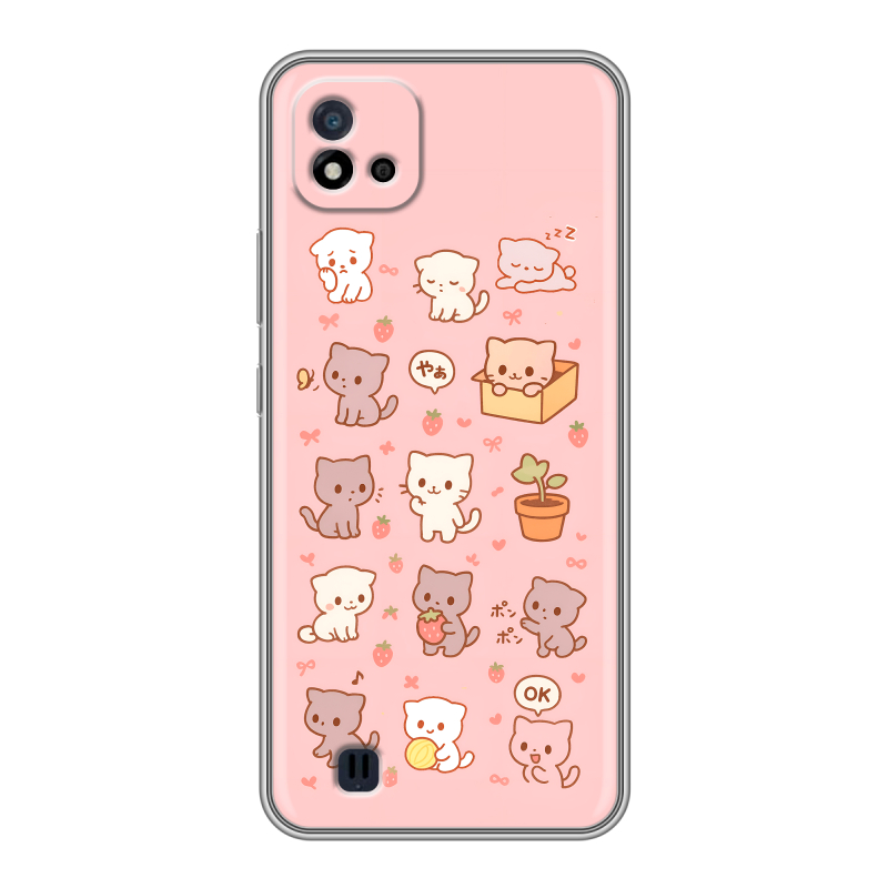 Силиконовый чехол на Realme C20 с принтом Hello Kitty Хелоу Кити Силиконовый чехол на Realme C20 с принтом Hello Kitty Хелоу Кити