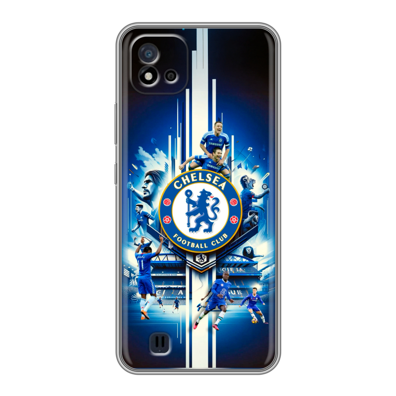 Силиконовый чехол на Realme C20 с принтом Chelsea Челси Силиконовый чехол на Realme C20 с принтом Chelsea Челси