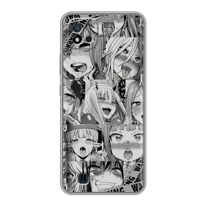 Силиконовый чехол на Realme C20 с принтом Ahegao Ахегао Аниме Силиконовый чехол на Realme C20 с принтом Ahegao Ахегао Аниме