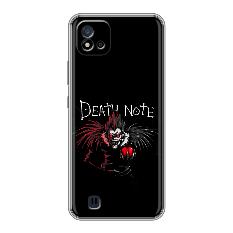 Силиконовый чехол на Realme C20 с принтом Death note Тетрадь смерти Силиконовый чехол на Realme C20 с принтом Death note Тетрадь смерти