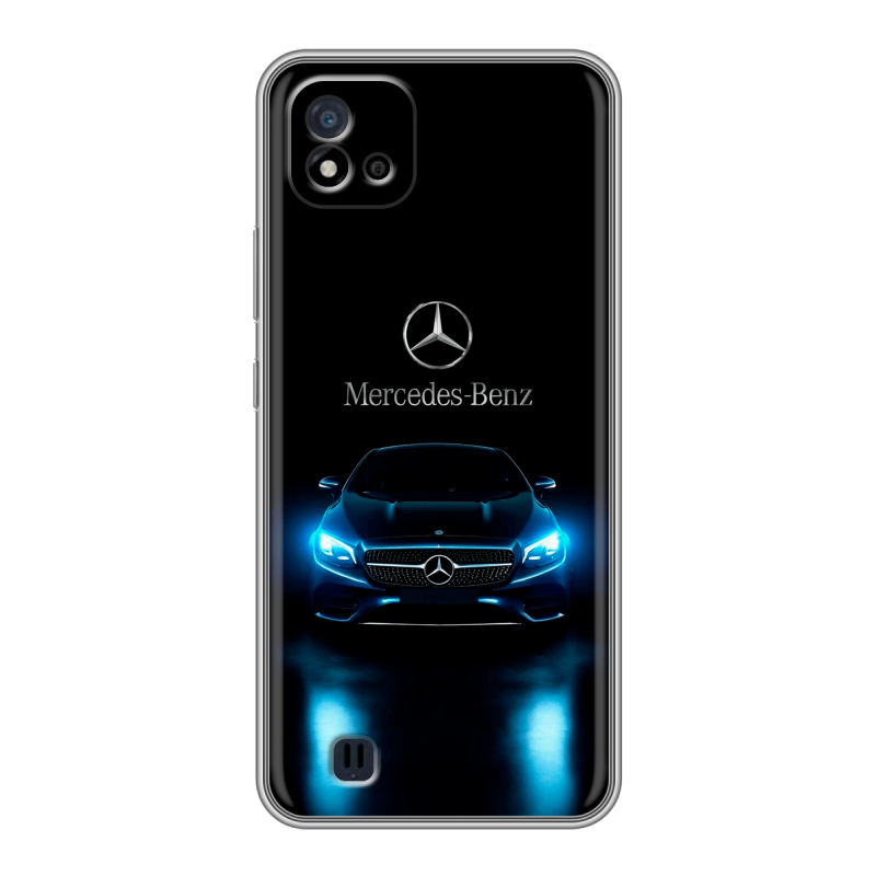 Силиконовый чехол на Realme C20 с принтом Mercedes Мерседес Силиконовый чехол на Realme C20 с принтом Mercedes Мерседес
