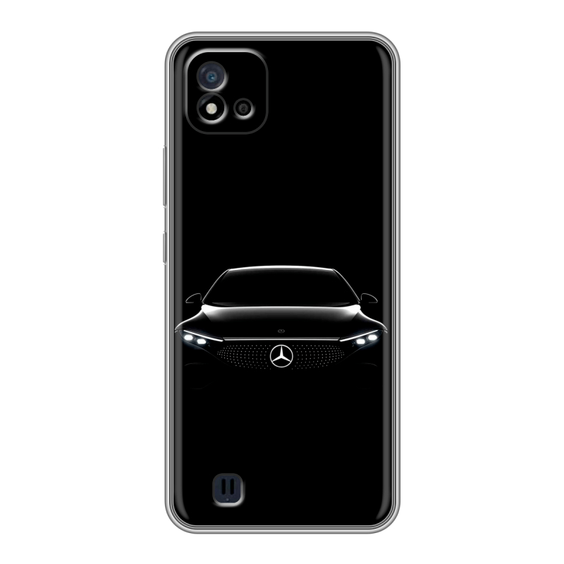 Силиконовый противоударный чехол на Realme C20 с принтом Mercedes Мерседес Силиконовый противоударный чехол на Realme C20 с принтом Mercedes Мерседес
