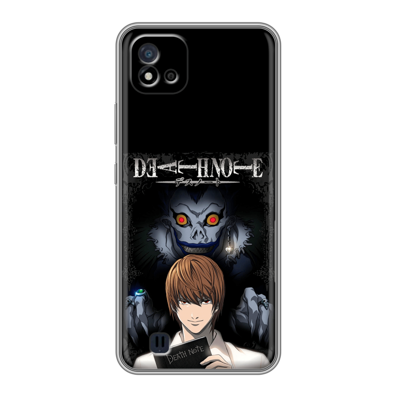 Силиконовый чехол на Realme C20 с принтом Death note Тетрадь смерти Силиконовый чехол на Realme C20 с принтом Death note Тетрадь смерти