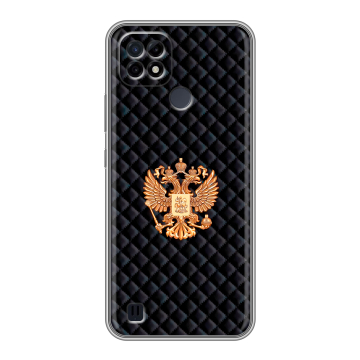 Силиконовый чехол на Realme C21 с принтом Герб России принт Силиконовый чехол на Realme C21 с принтом Герб России принт