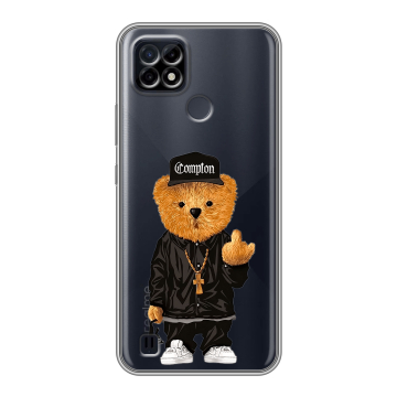 Силиконовый чехол на Realme C21 с принтом Плюшевый медведь Силиконовый чехол на Realme C21 с принтом Плюшевый медведь