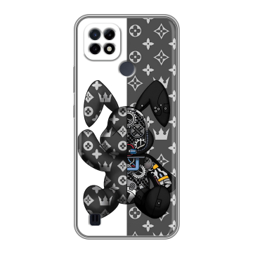 Силиконовый чехол на Realme C21 с принтом Луи робот