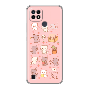 Силиконовый чехол на Realme C21 с принтом Hello Kitty Хелоу Кити Силиконовый чехол на Realme C21 с принтом Hello Kitty Хелоу Кити