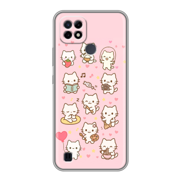 Силиконовый чехол на Realme C21 с принтом Hello Kitty Хелоу Кити Силиконовый чехол на Realme C21 с принтом Hello Kitty Хелоу Кити