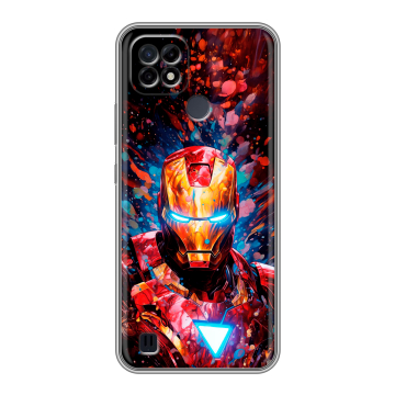 Силиконовый чехол на Realme C21 с принтом Железный человек Ironman Силиконовый чехол на Realme C21 с принтом Железный человек Ironman