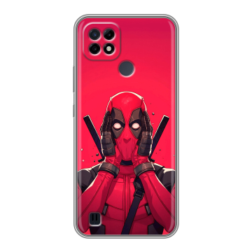 Силиконовый чехол на Realme C21 с принтом Дедпул Deadpool Силиконовый чехол на Realme C21 с принтом Дедпул Deadpool